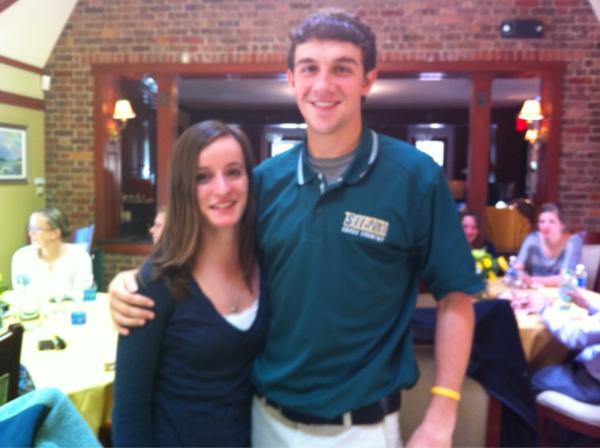 SienaXC's tweet photo. 4.0 Luncheon at the President's house today with Lia and Ian! http://t.co/sC9RjbBV
