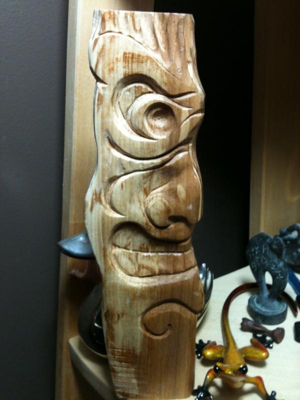thegorilladidit's tweet image. #tiki maddness mystery wood #sculpture #randomobjects #pound