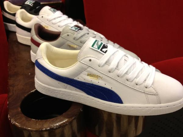 New Puma Basket. 4 colourways, all tumbled leather. Fresh for summer.