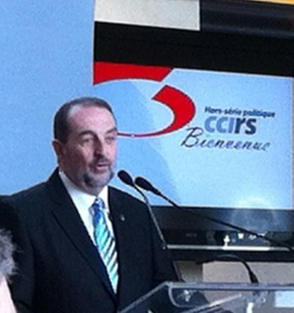 À la midi-conférence de la <a href="/CCIRS2010/">CCIRS</a> avec le ministre du transport Denis Lebel. Excellente conférence.