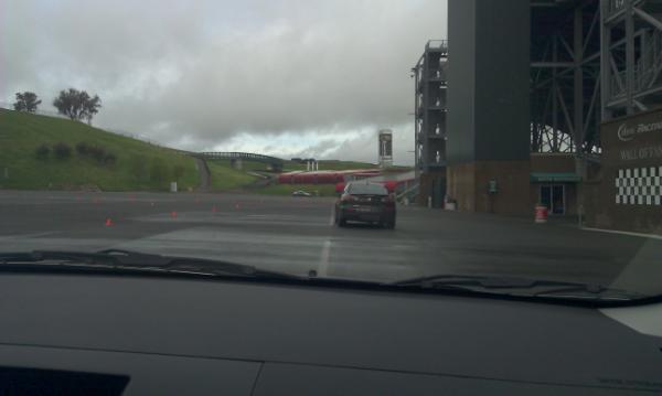 mitsucarsPR's tweet photo. Following the instructors through the slalom http://t.co/23CYYpZK