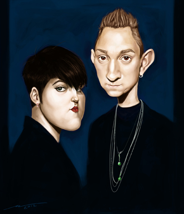 MalikaWhitaker's tweet photo. The XX caricature http://t.co/nx0dkscg