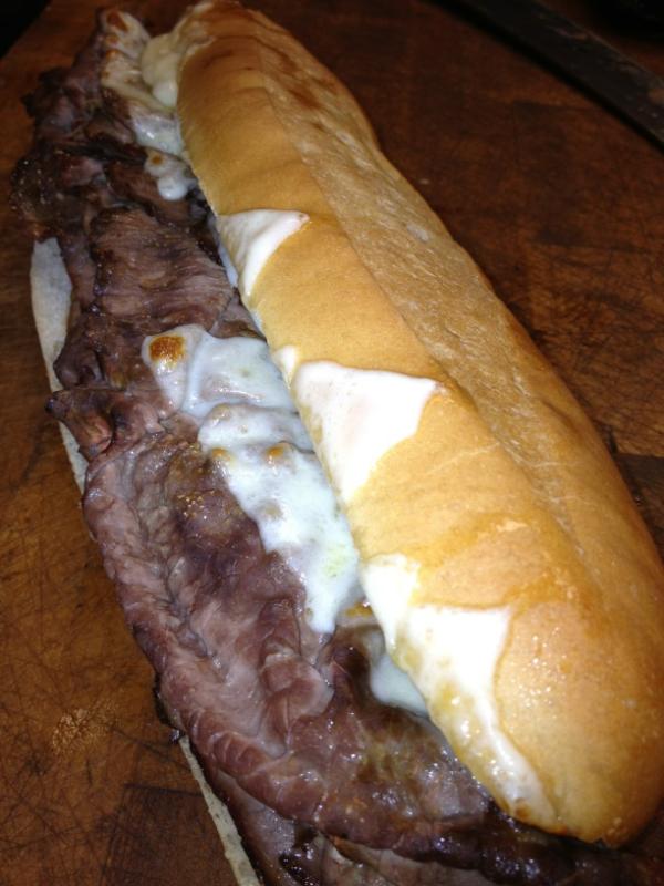 cliff_pd's tweet photo. Cliffs steak and cheese http://t.co/znxDjaoe