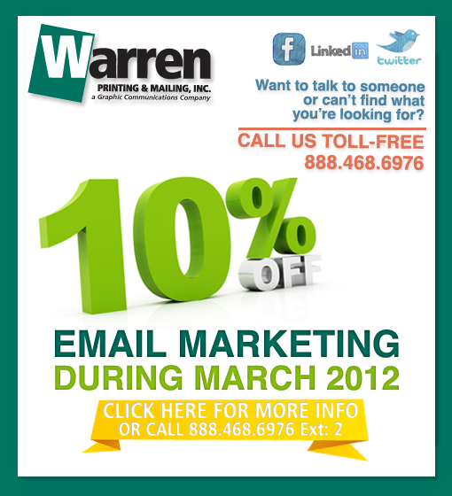 WarrenPrinting's tweet image. Get 10$ OFF Email Marketing During March 2012 - print-mail.com/?page=email