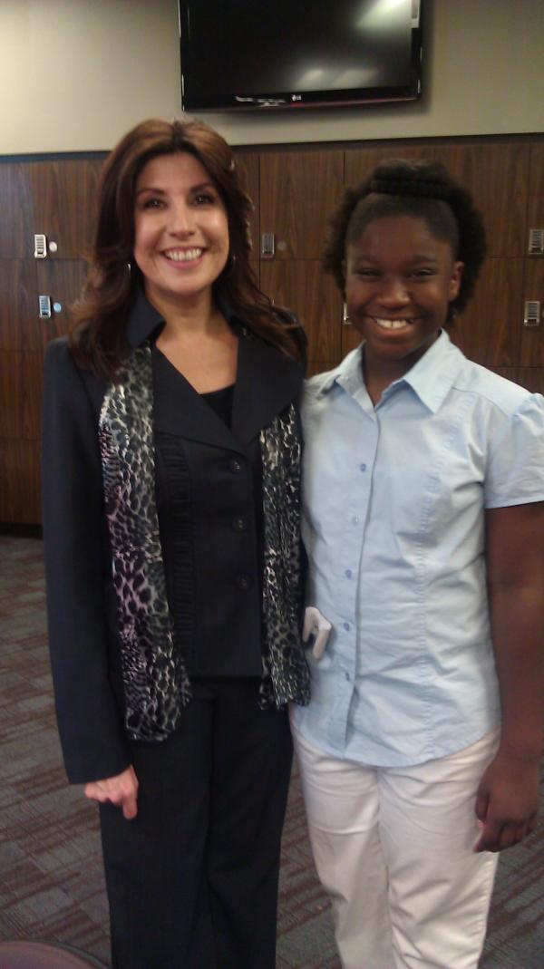 helpsos2000's tweet photo. This is Mrs. Torrez the event leader. http://t.co/0AdKIZ1h