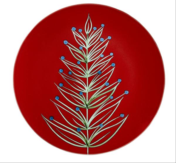 PoolePottery's tweet photo. Our new ‘fern’ pattern on a 42cm Plaque. Coming to a shop near you very soon..... http://t.co/ZX18g7oR