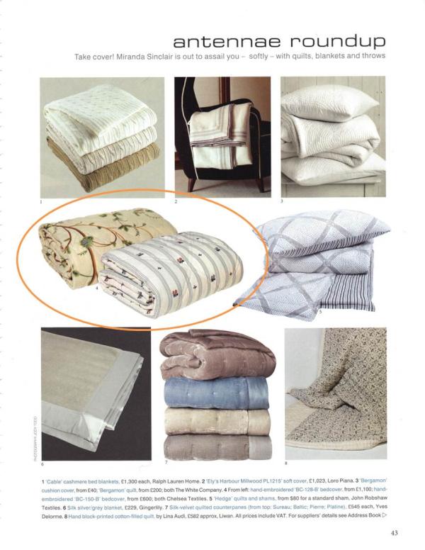 ChelseaEditions's tweet image. See our hand crafted bed covers made from our hand embroidered fabrics in the April issue of The World of Interiors!