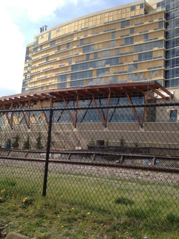 Our Hilton getting fixed from tornado in Branson. #ilovebranson