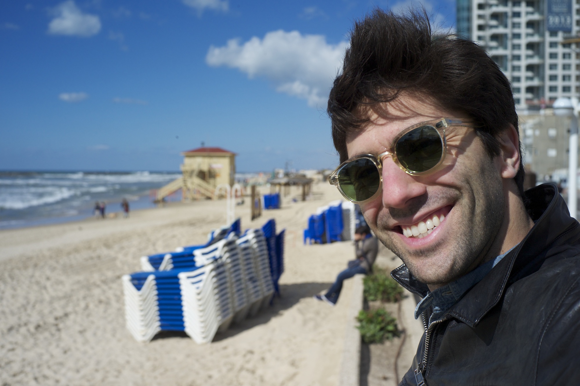 Nēv Schulman on X: "Shalom Israel! Day 1 of my visit here was amazing. Tel  Aviv is so chill...and the beach is great. I like. #JewCentral  http://t.co/Wl3IdPEs" / X