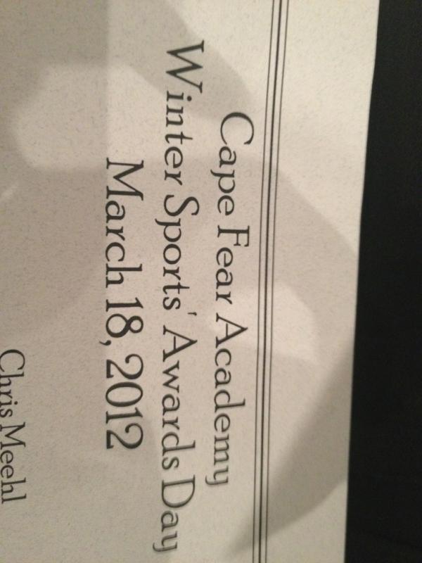 CFAval's tweet photo. Sports' awards time in the new fine arts center! http://t.co/6isPGlb5