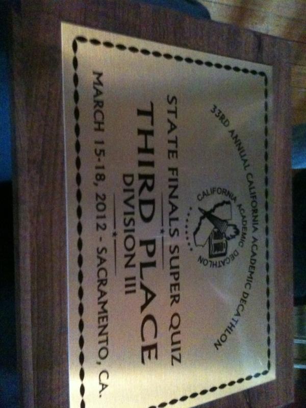 PHSAcadeca's tweet photo. Here's the latest plaque for our trophy case. http://t.co/gDucRSNo
