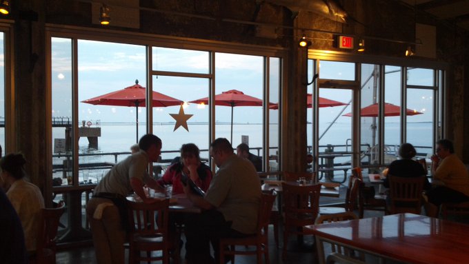 Still working on eating our weight in low country cookin...rain has cleared. Perfect night #fleetlanding<a href="/tag/fleetlanding"class="tags"><span>#fleetlanding</span></a>