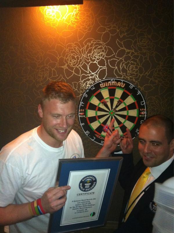 Freddie Flintoff has broken 12 World Records. What a man! #freddies12