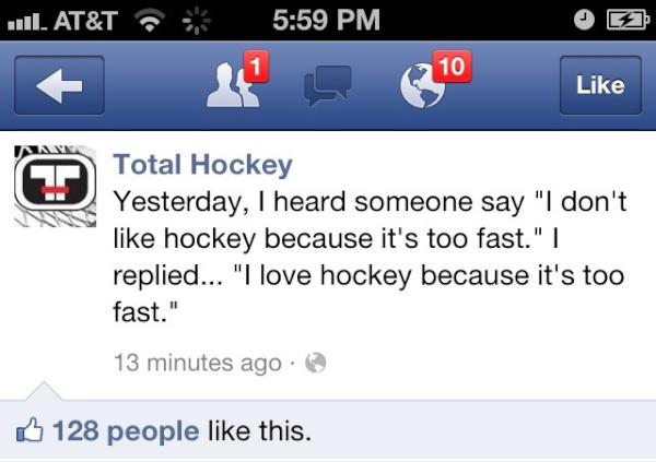 KVG314's tweet image. I told ya, @KevinWeekes 
#NHLadcampaign #fastestgame  @NHL