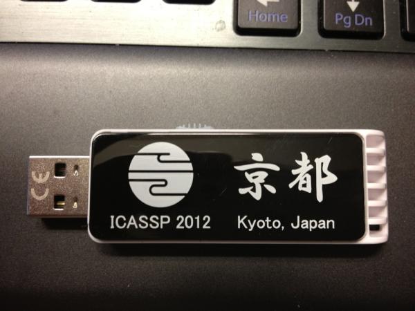 teruteru555's tweet image. 資料が入ったUSBメモリ
#ICASSP