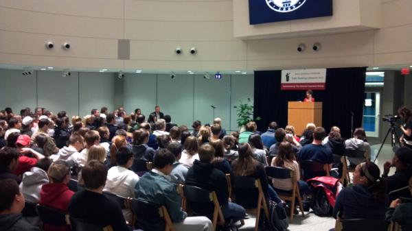 Great job to everyone who participated in our public speaking colloquium last night!