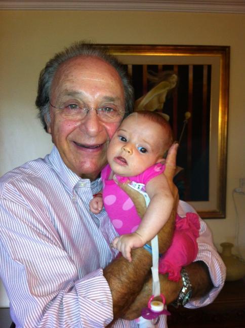 Con Micaela que vino de visita