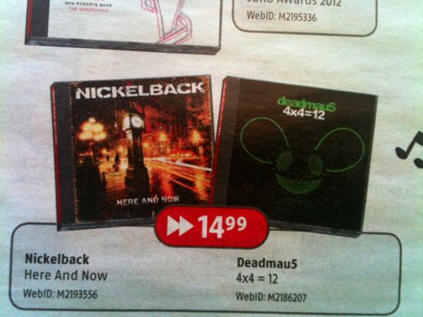 simplyming's tweet photo. Futureshop trolling @deadmau5 in this weeks promo flyer. http://t.co/1iBeOQ1t