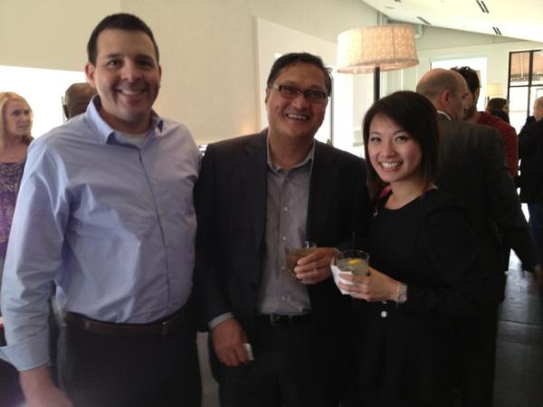 TangoTab's tweet image. @Aaronkdunn @fannyzha @mardonnavalta at the @TangoTab Happy Hour #FeedByExample