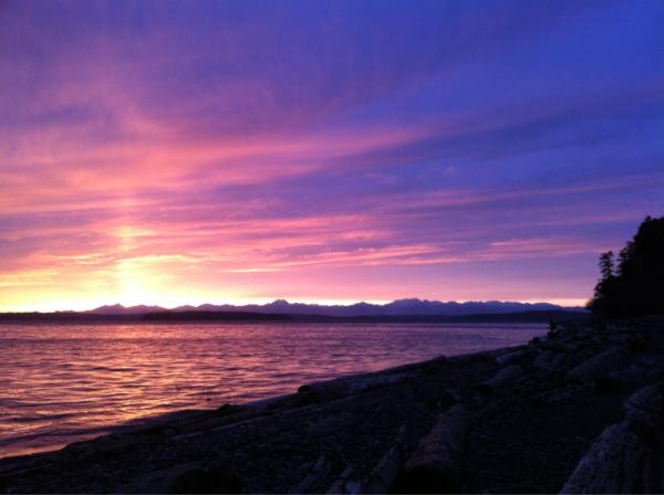 CBRose's tweet photo. Lincoln Park - West Seattle tonight. God is real. http://t.co/ej5Z6BSC