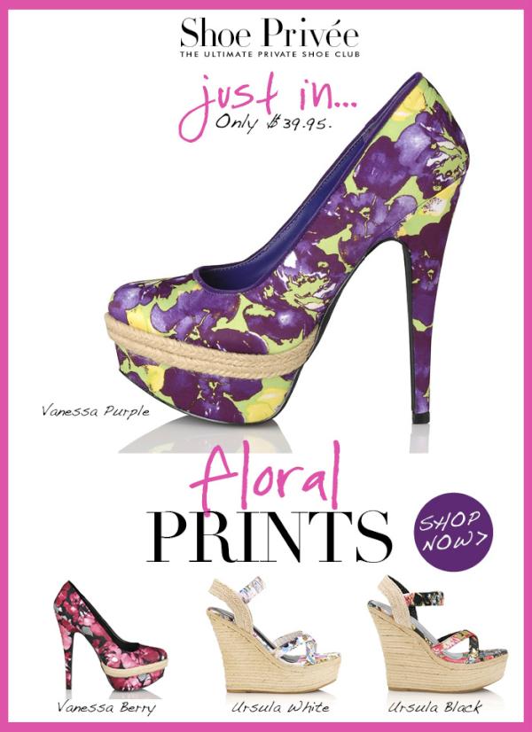shoeprivee's tweet image. Just in...Floral Prints XOXO!
