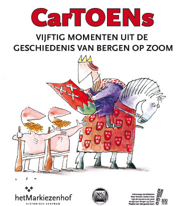 kunstenmonument's tweet image. Boekje CarTOENs, canon over Bergse geschiedenis, te koop voor 800 eurocenten #HetMarkiezenhof #VVVBrabantseWal #Quist