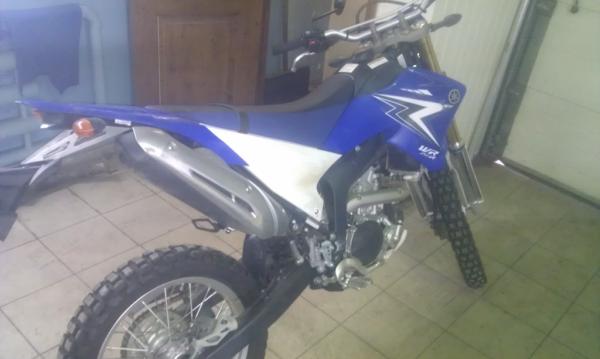 А вот наш донор WR250R 2010 г.в. от спонсора Yamaha для новой модели гибридного болида
