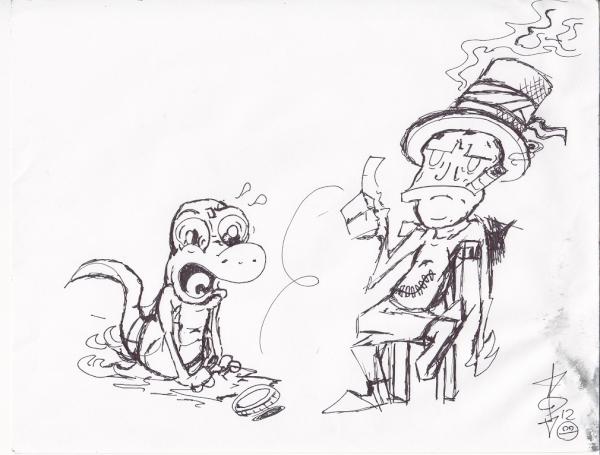 AkonBioind's tweet image. EH? free style inking