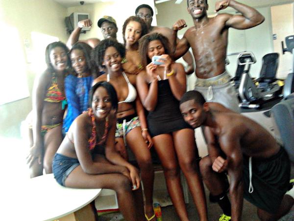 dahreeawwnah's tweet image. PART of the #PoolCrew ~ chilling while us girls was working out &amp;amp; after the boys played basketball.