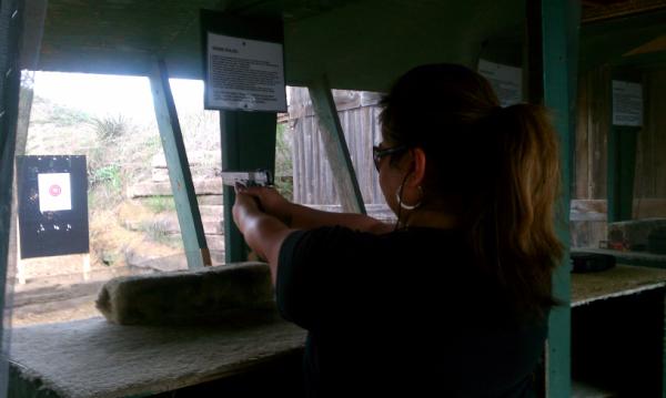 MizzRosepetals's tweet photo. Me at the gun range. http://t.co/KcYWoYYd
