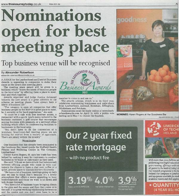 LBA2012's tweet image. #LBA2012 is looking for the best Meeting Places in Leatherhead &amp;amp; District... Read more in @leatherheadnews