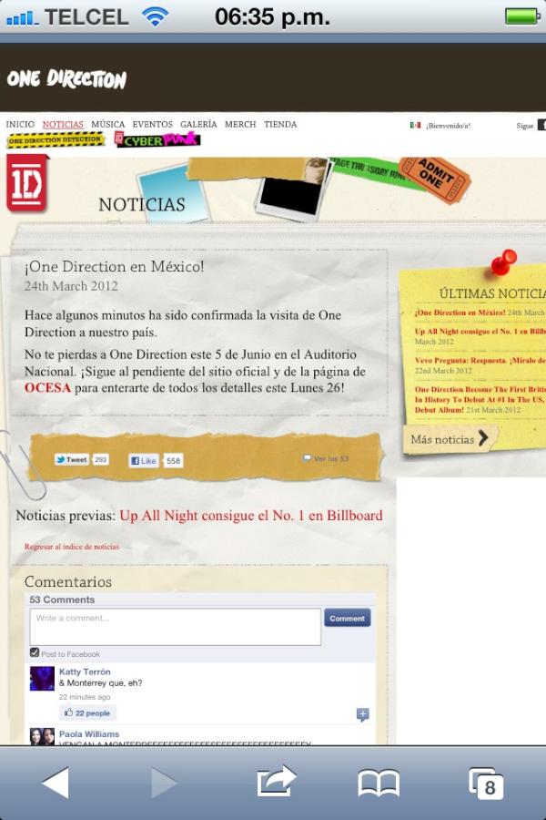 DiansArellano's tweet image. #OneDirectionEnMexico xx