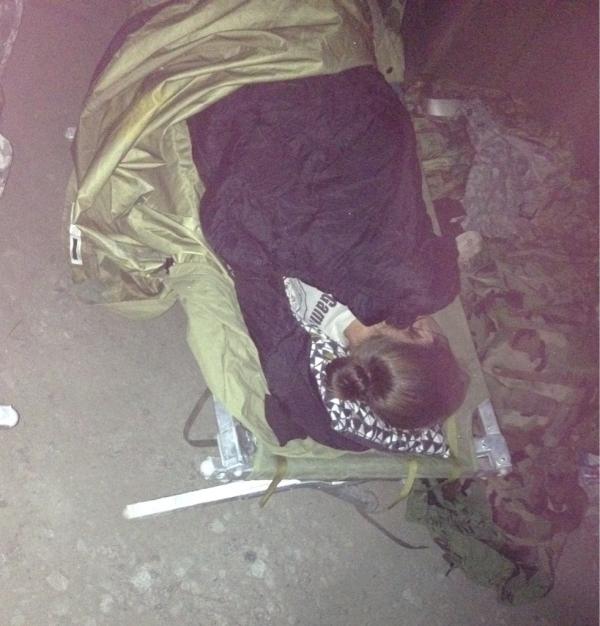 TaraTbag's tweet photo. Sleeping army style. FTX2012. #lastoneanddone http://t.co/jO04wkgB