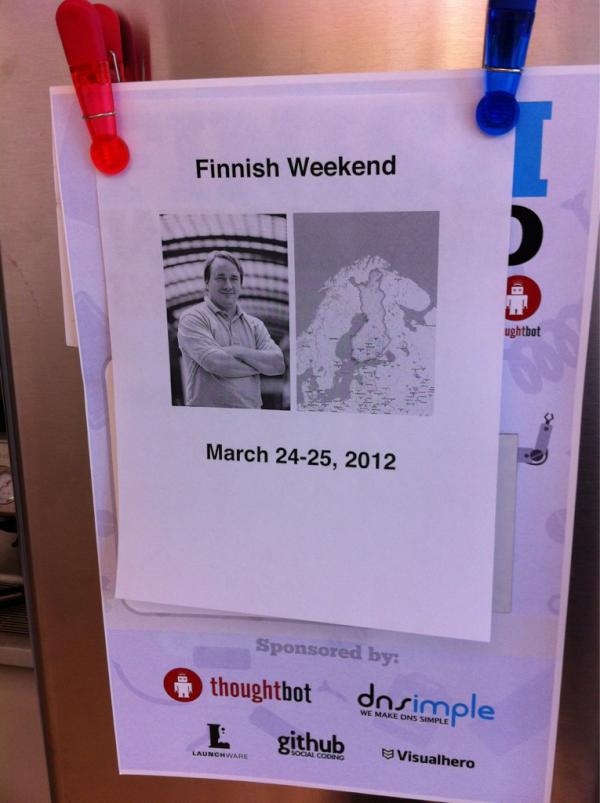 FinishWeekend's tweet image. The @thoughtbot office is ready for us!