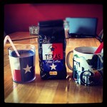 TexasBoundBelle's tweet photo. Juice from my lucky TX cup, &amp; TX coffee from my fav TX mug. Great start to my morning! #ObsessedWithTexas http://t.co/St0DoR3Q