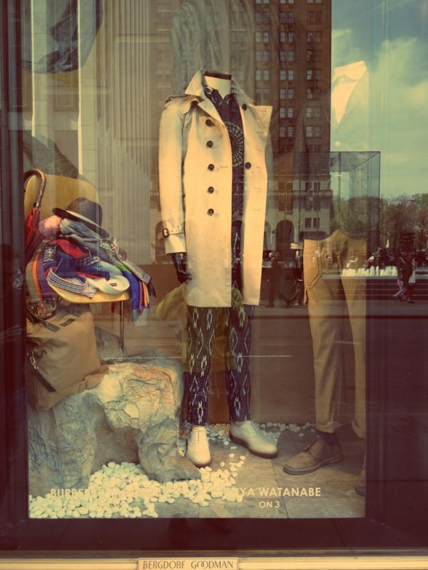 Window shopping at Bergdorf's Men's Shop - Burberry Prosum/Junya Watanabe #NYC #Menswear
