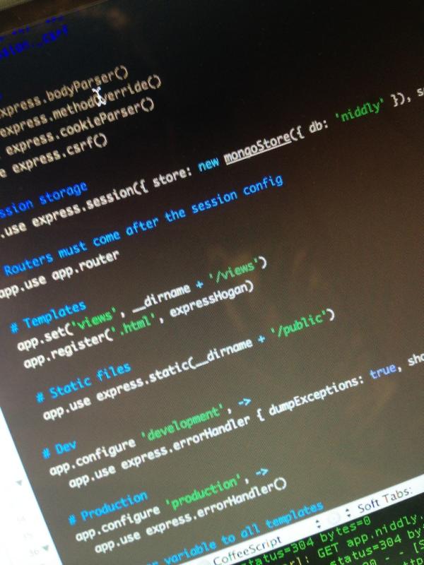 Live and kickin' on Heroku using Node.js, CoffeeScript and MongoDB. Our first project on this stack! #SWOslo