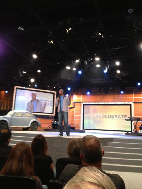 kenmasse's tweet photo. And Michael Jr is preaching tonight!!! It's really okay to laugh in church. http://t.co/J0kZuiRO