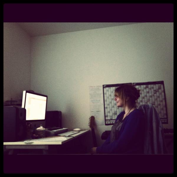 A pic of <a href="/Kathtastrophe/">Kath Rose</a> hard at work