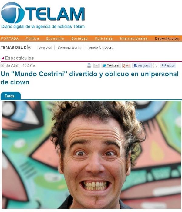 MundoCostrini's tweet photo. Mañana 2º función de "Mundo Costrini" en Bs. As. A las 23.30 en @TeatroDVMercado Lavalle 3177 ¡Los espero! http://t.co/uhUyQ18P