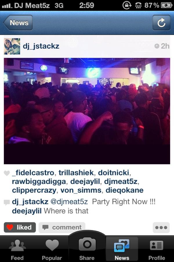 DjMeat5z's tweet photo. Look at my party last night tho http://t.co/seLcnnBQ