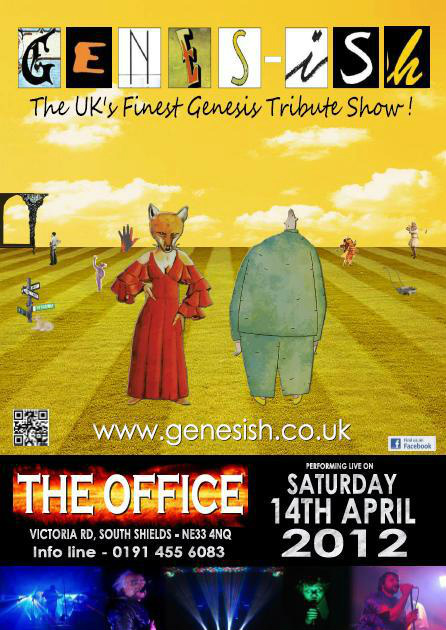 Genesish1's tweet photo. Our next gig will be held at the Office in south shields on the 14th of April. 
#Hope to see you there! http://t.co/3vkzaLyE