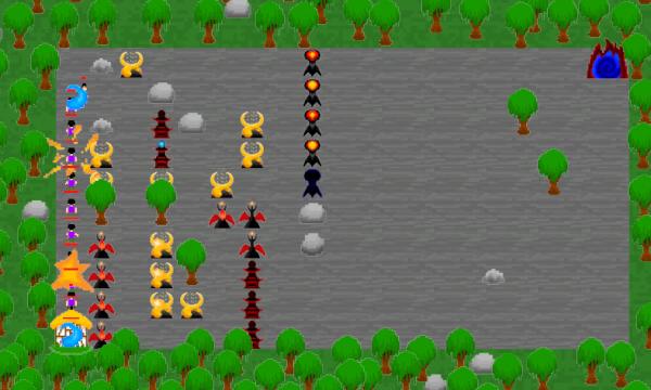 Here's a screenshot of our four day Tower Defense project, at #CphGames