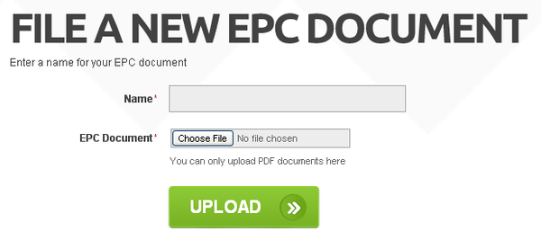 epcfiles's tweet image. 3 simple steps to upload your PDF Certificate #epc