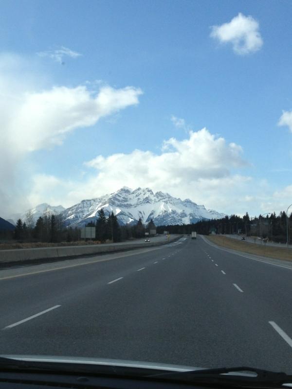 On the way to banff