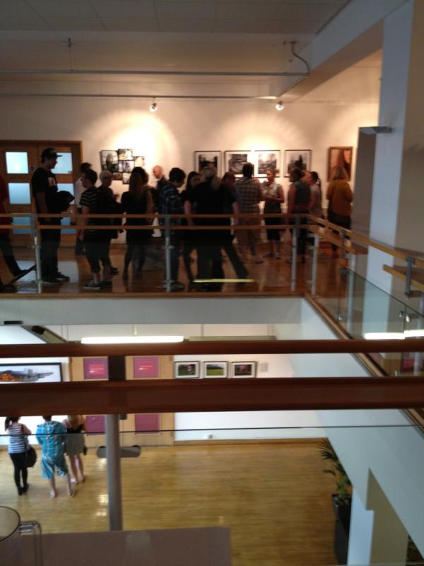 ProgressExhibit's tweet photo. What a great opening night, lots and lots of guests:) http://t.co/JbVkXzH7