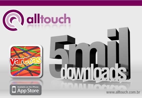 Alltouchapps's tweet image. 5.000 Downloads! Obrigado a todos! #varetashd