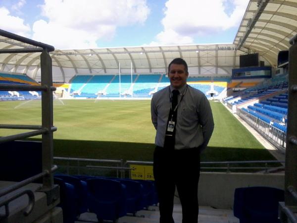 Thermopro's tweet photo. Adam making sure that ur BEER will be chilled for the Game Bulldogs V's Titans @ Skilled Park. http://t.co/11Xo4sAd