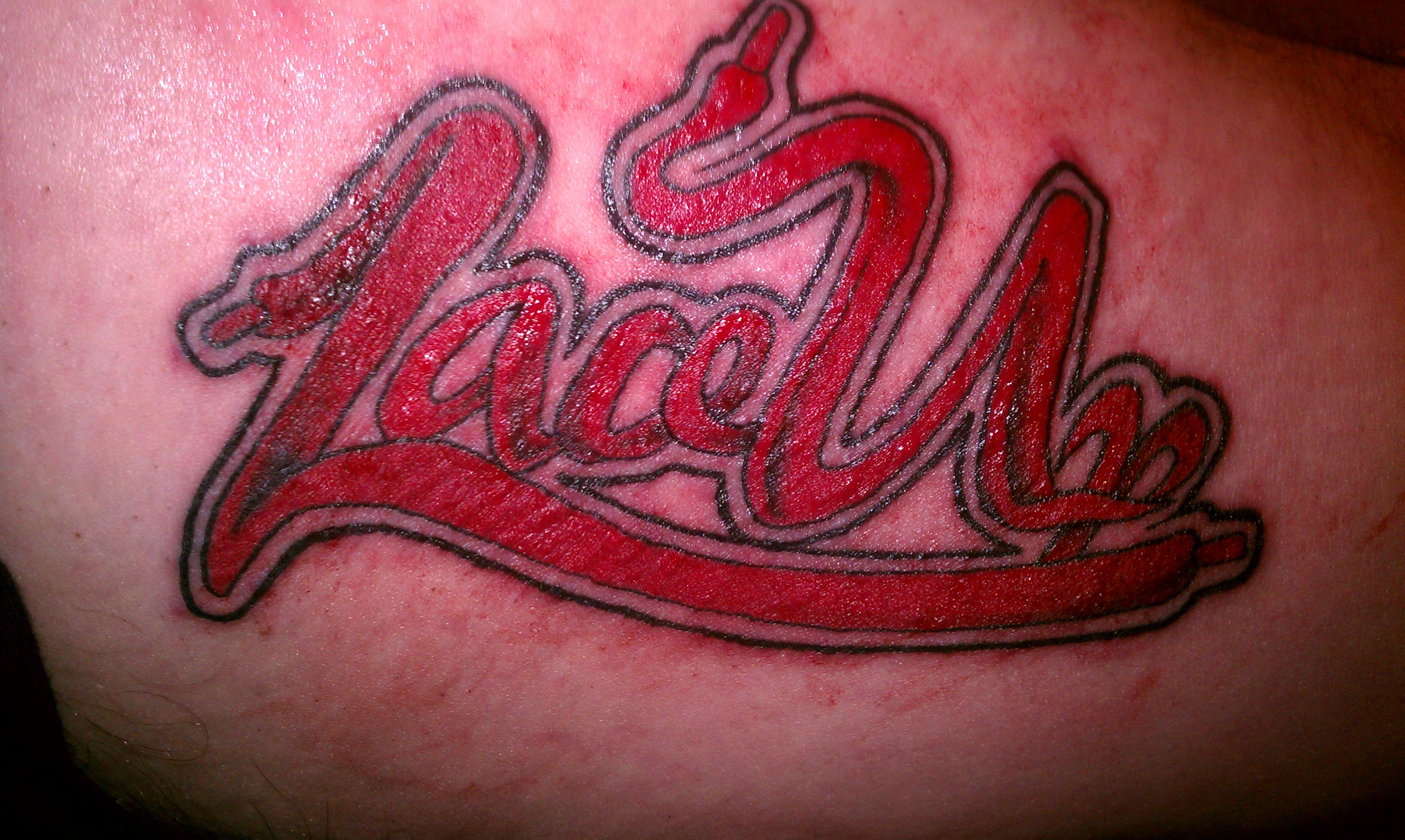 mark steward on X: "Just got my lace up tattoo. Lace the fuck up.  @machinegunkelly hope you get to see this http://t.co/GtYUCnoa" / X