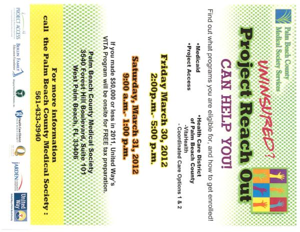 unitedwaypbc's tweet image. Need help w/ #HealthInsurance or #Taxes? Join us for #ProjectReachOut Friday, 3/30 &amp; find out what you're eligible for.